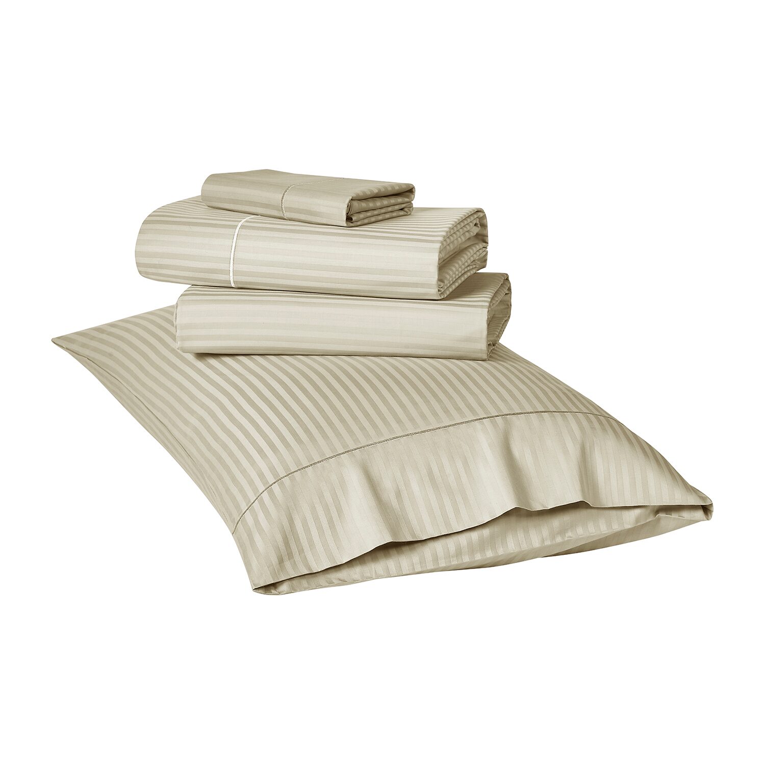 Kathy Ireland Damask Stripe With Optifit 500tc Sheet Set