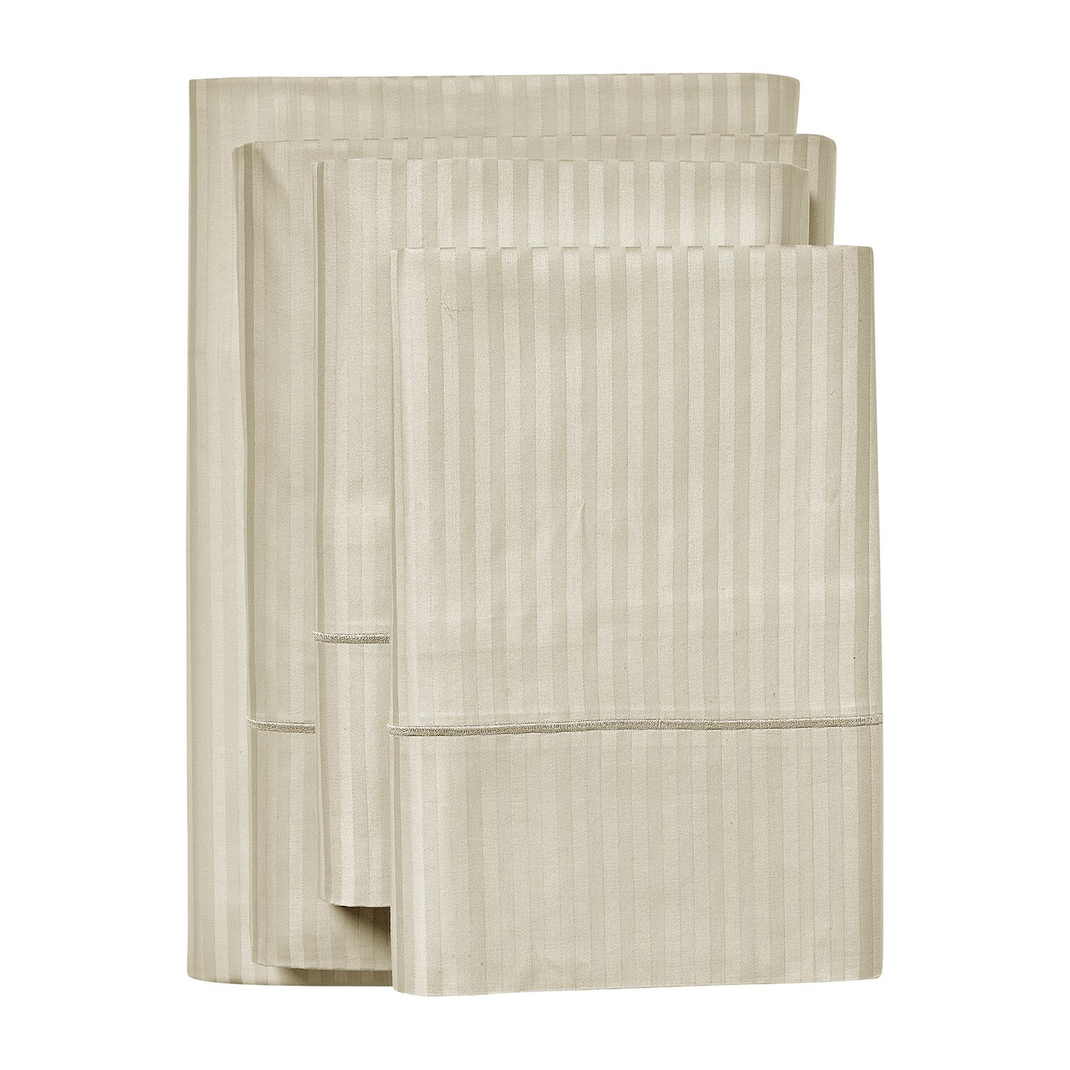 Kathy Ireland Damask Stripe With Optifit 500tc Sheet Set