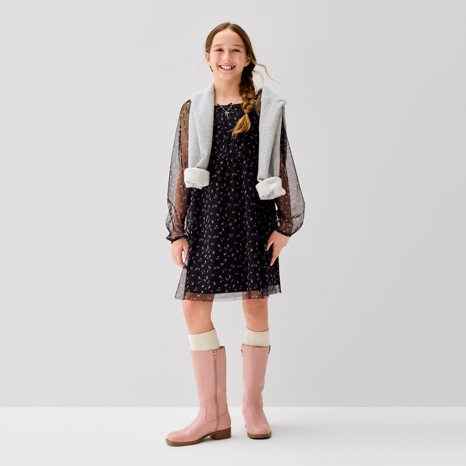 Thereabouts Little & Big Kid Girls Sydney Flat Heel Riding Boots
