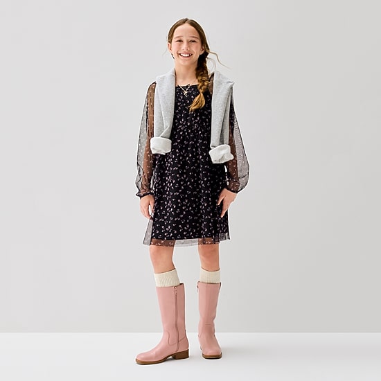 Thereabouts Little & Big Kid Girls Sydney Flat Heel Riding Boots