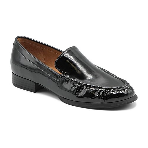 Adrienne Vittadini Vaze Womens Moc Closed Toe Loafers In Black