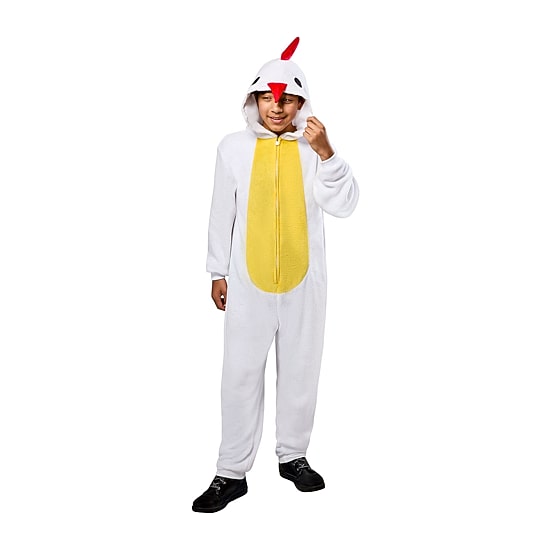 Little & Big Kid Unisex Chicken Hooded Zipster Costume