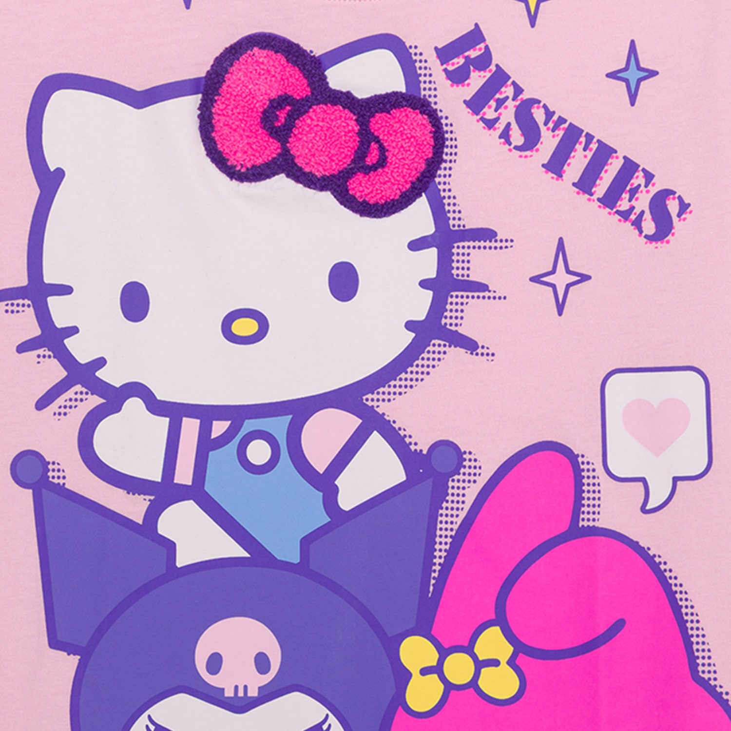 Little & Big Kid Girls Crew Neck Short Sleeve Oversized Hello Kitty Graphic T-Shirt