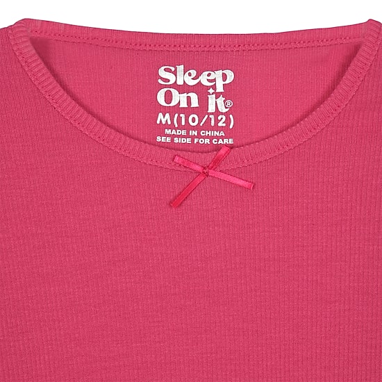 Sleep On It Little & Big Kid Girls Crew Neck Long Sleeve 2-pc. Pajama Set