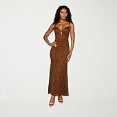 jcpenney halter dress Premier Amour Womens Neck Sleeveless Evening Gown, Color: Chocolate AddTopSexy