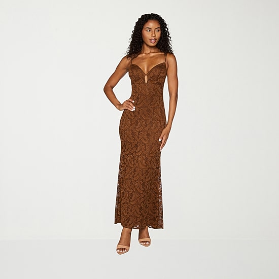 Premier Amour Womens V Neck Sleeveless Maxi Dress