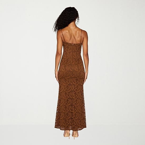 Premier Amour Womens V Neck Sleeveless Maxi Dress