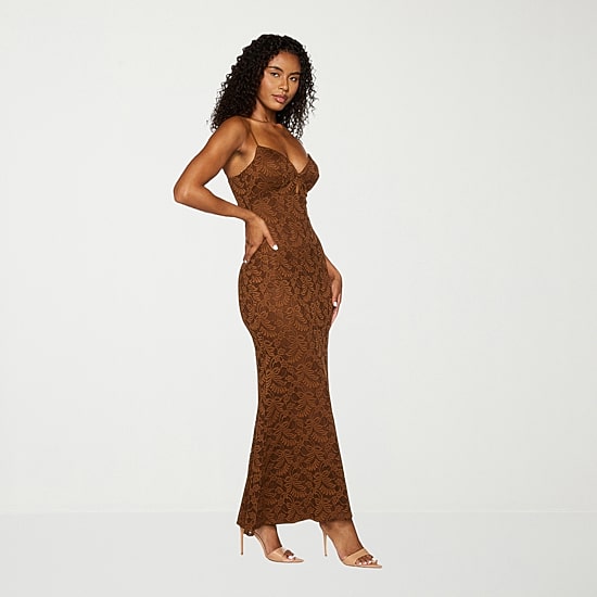 Premier Amour Womens V Neck Sleeveless Maxi Dress