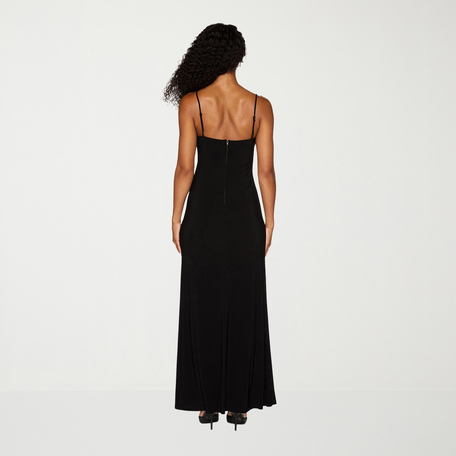 Premier Amour Womens V Neck Sleeveless Maxi Dress