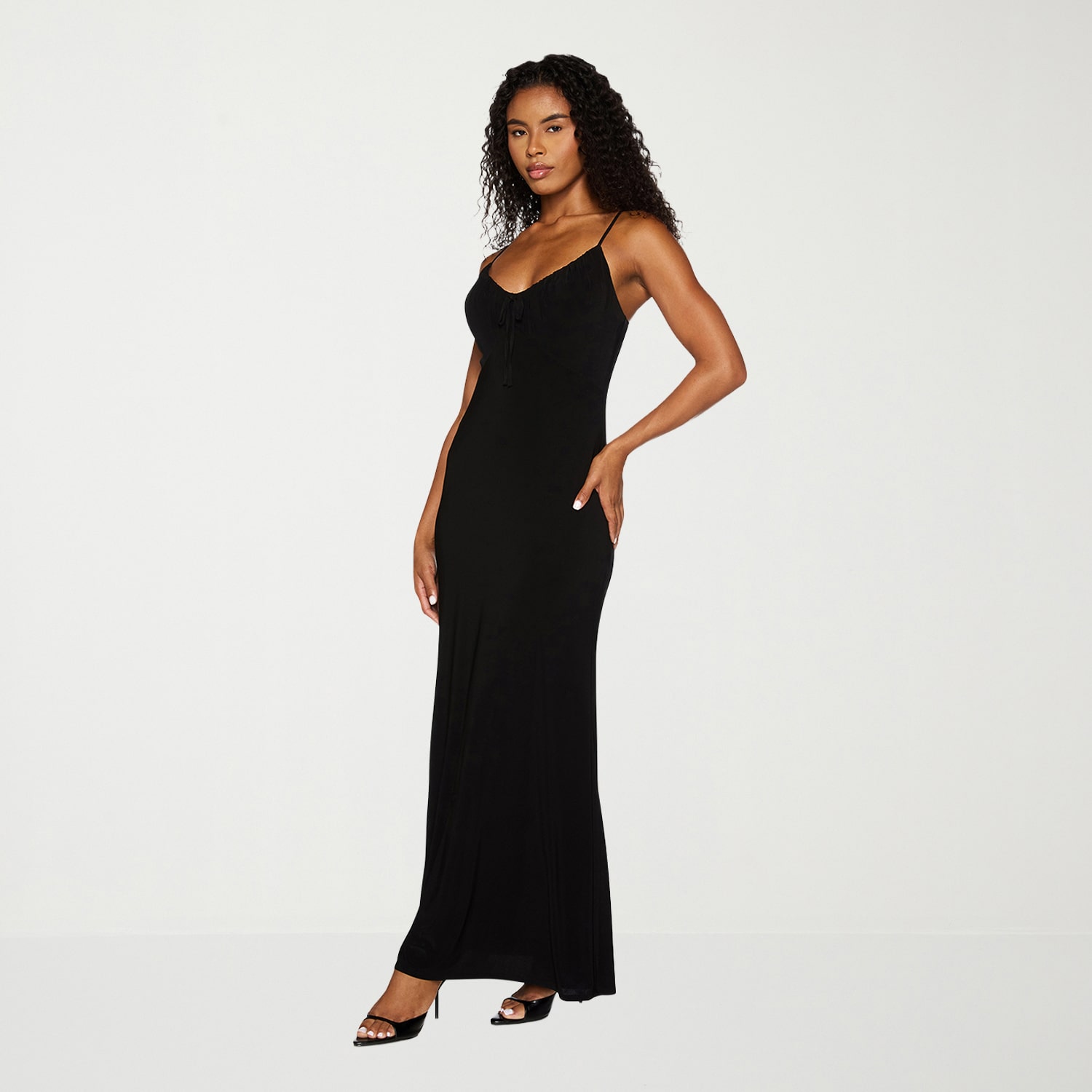 Premier Amour Womens V Neck Sleeveless Maxi Dress
