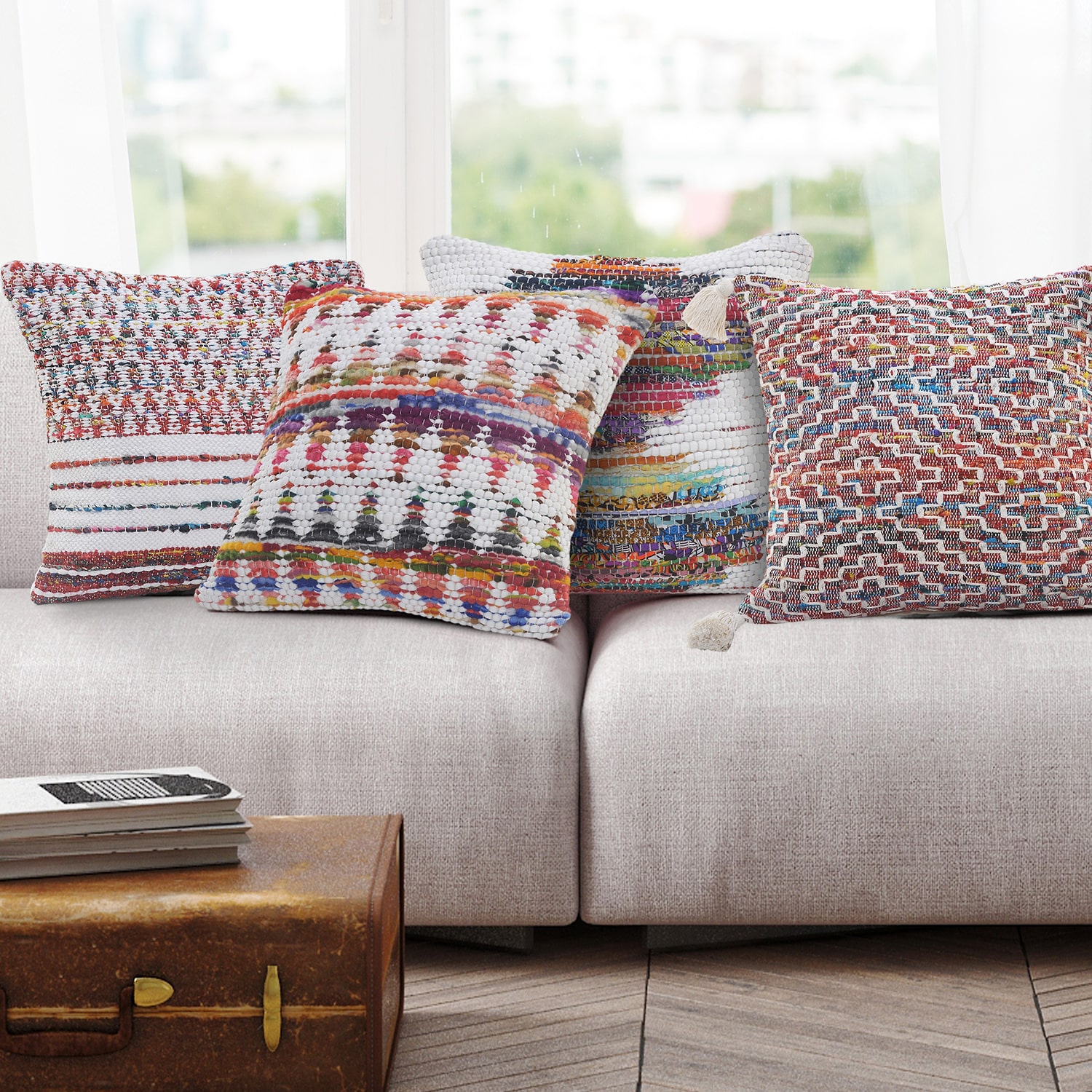 LR Home Ian Square Throw Pillow
