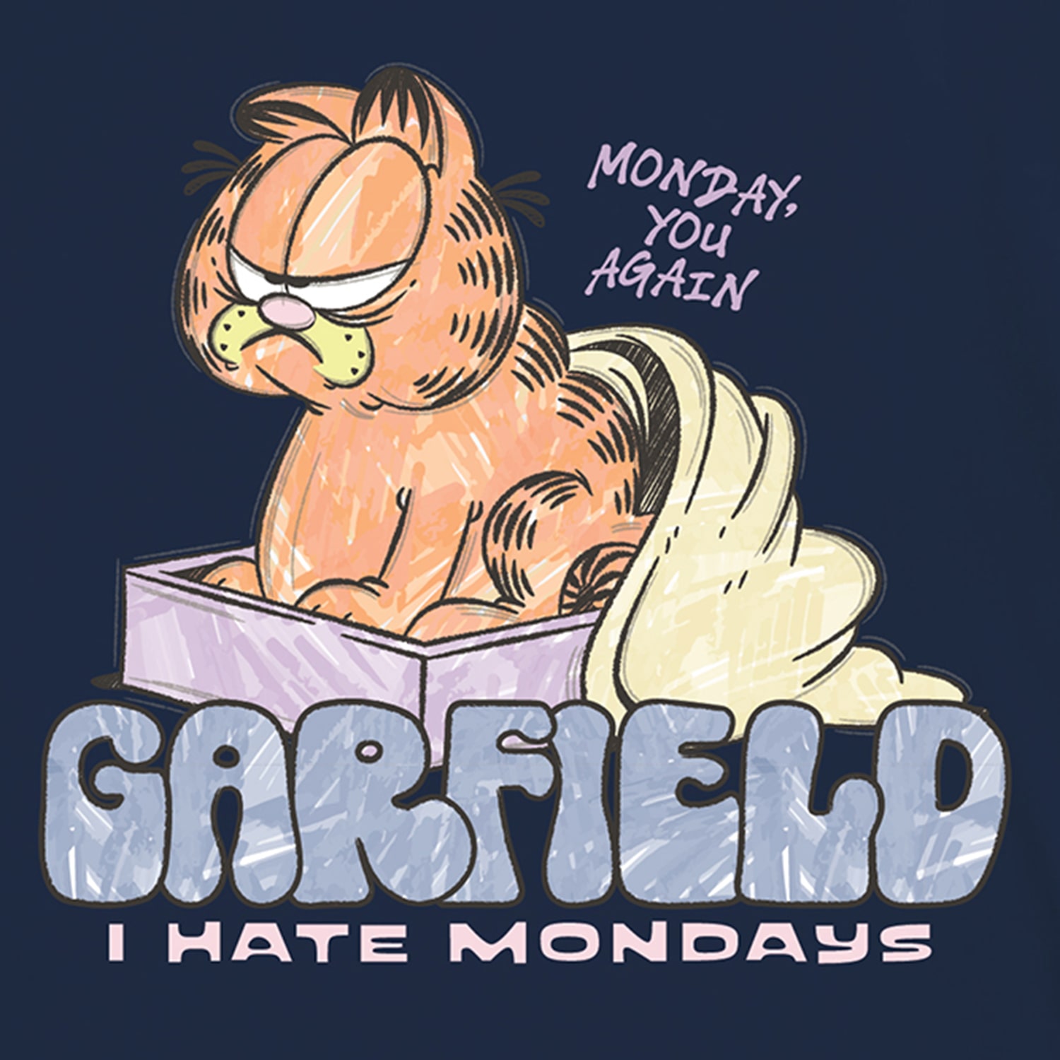 Little & Big Kid Boys Crew Neck Short Sleeve Regular Fit Garfield Graphic T-Shirt
