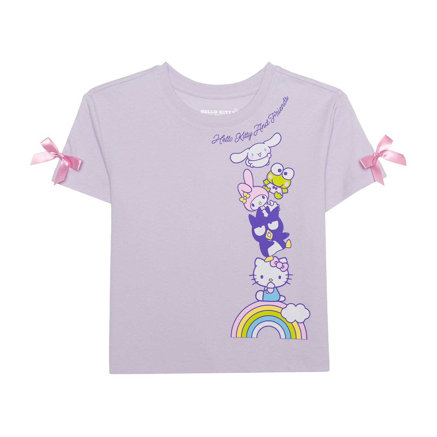 Little & Big Kid Girls Crew Neck Short Sleeve Regular Fit Hello Kitty Graphic T-Shirt