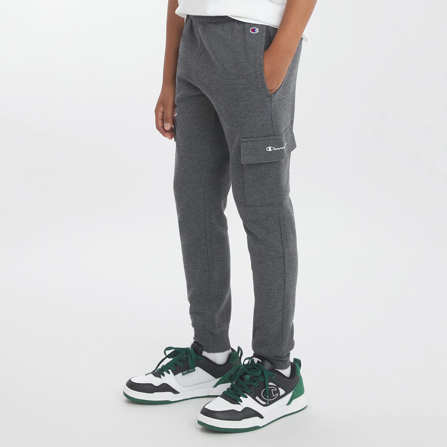 Champion Big Kid Boys Cuffed Classic Fit Fleece Jogger Pant