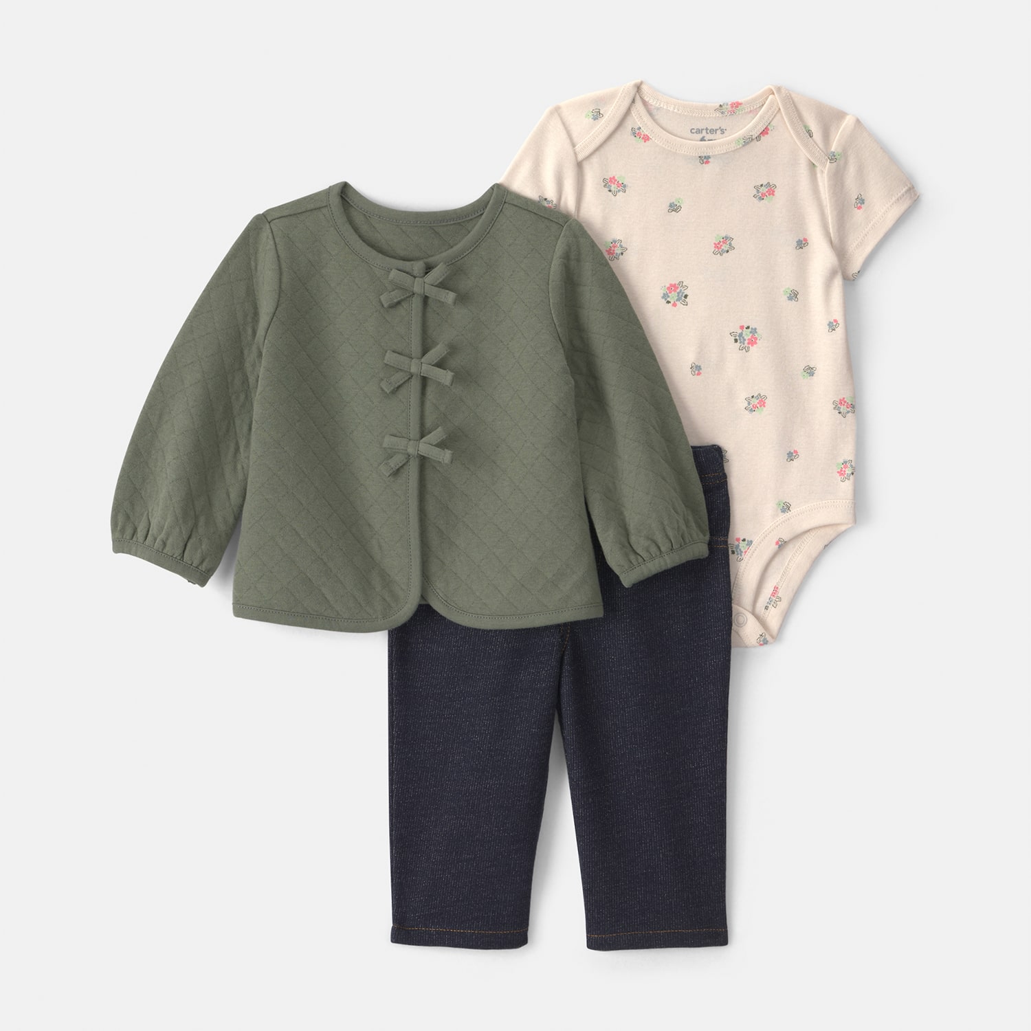 Carter's Baby Girls 3-pc. Pant Set