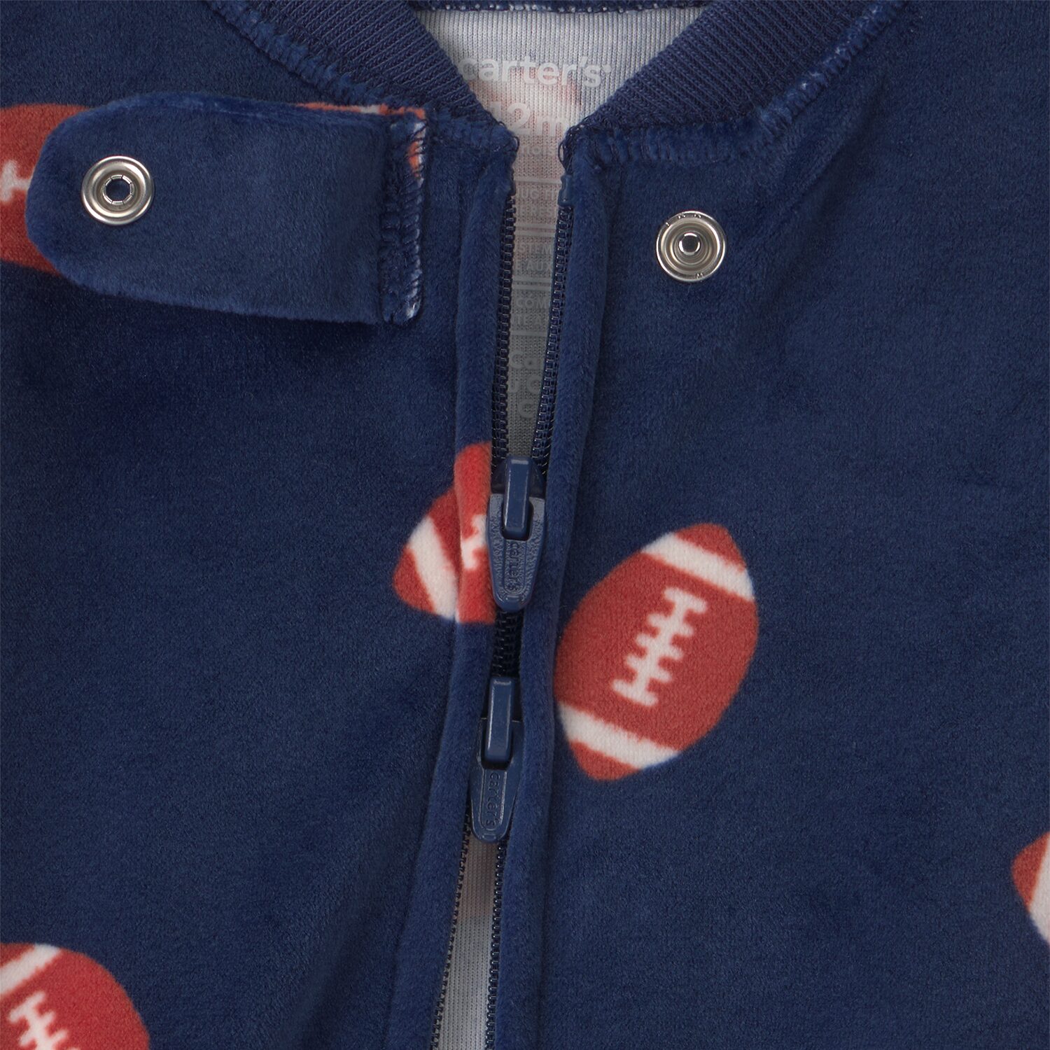 Carter's Baby Boys Footed Crew Neck Long Sleeve One Piece Pajama