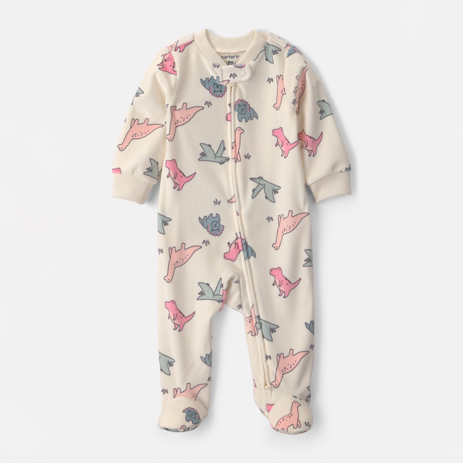 Carter's Baby Girls Animal Dinosaurs Sleep and Play