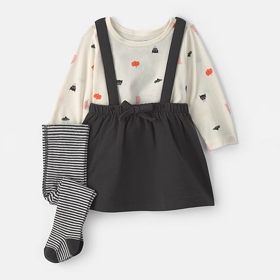 Carter's Halloween Baby Girls Fitted High-Low 3-pc. Dress Set