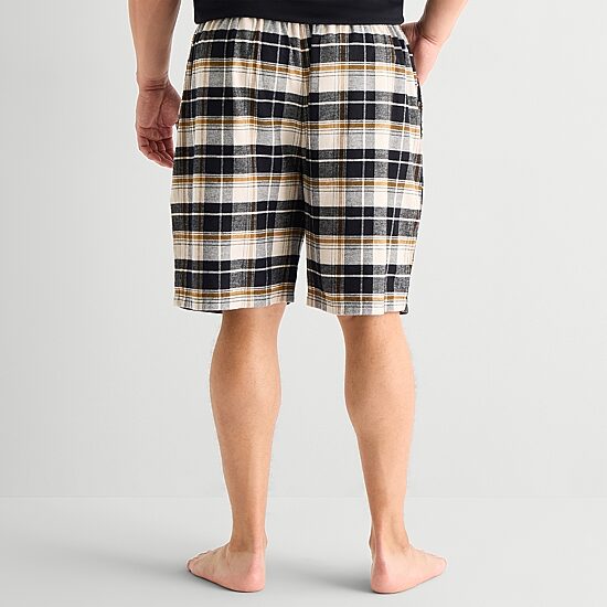 St. John's Bay Mens Big and Tall Flannel Pajama Shorts