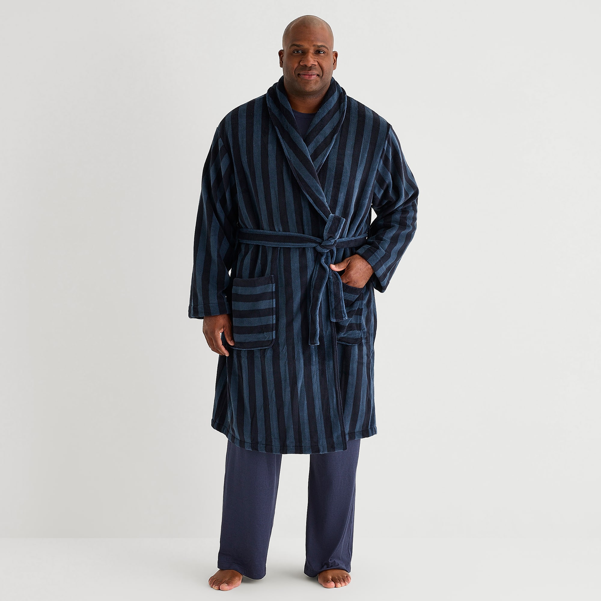 Shaquille O'Neal XLG™ Mens Knee Length Long Sleeve Robe