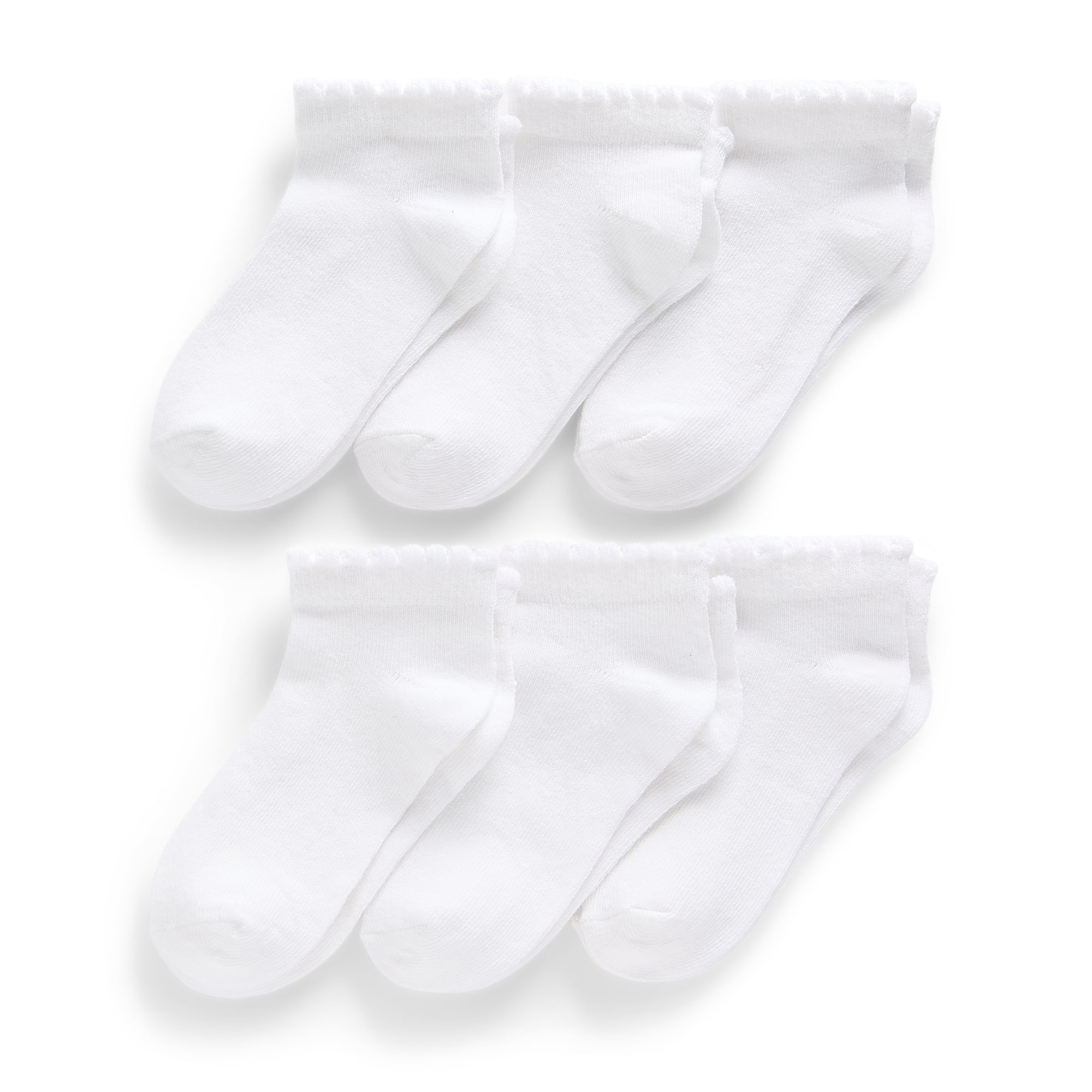 Okie Dokie Little & Big Kid Girls Multi-Pack 6 Pair Toddler Low Cut Socks