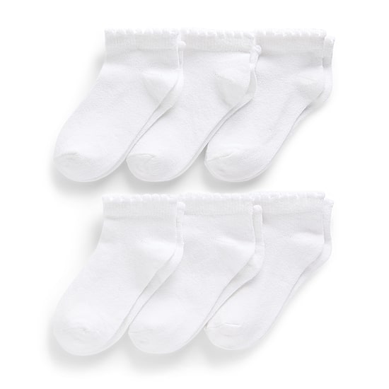 Okie Dokie Little & Big Kid Girls Multi-Pack 6 Pair Toddler Low Cut Socks