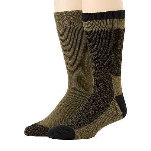 St. John's Bay Mens 2 Pair Boot Socks In Blue
