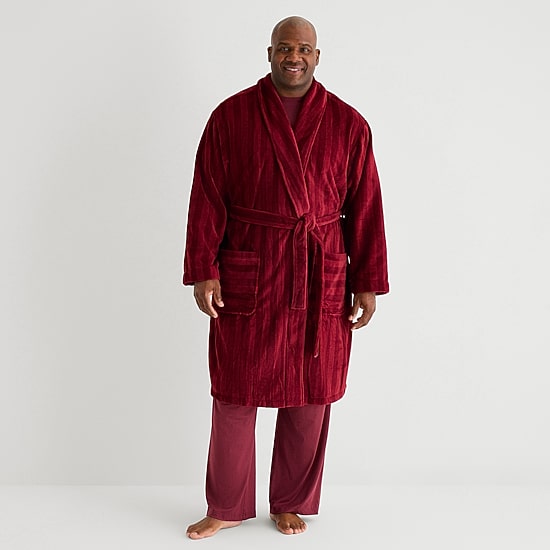 Shaquille O'Neal XLG™ Mens Knee Length Long Sleeve Robe