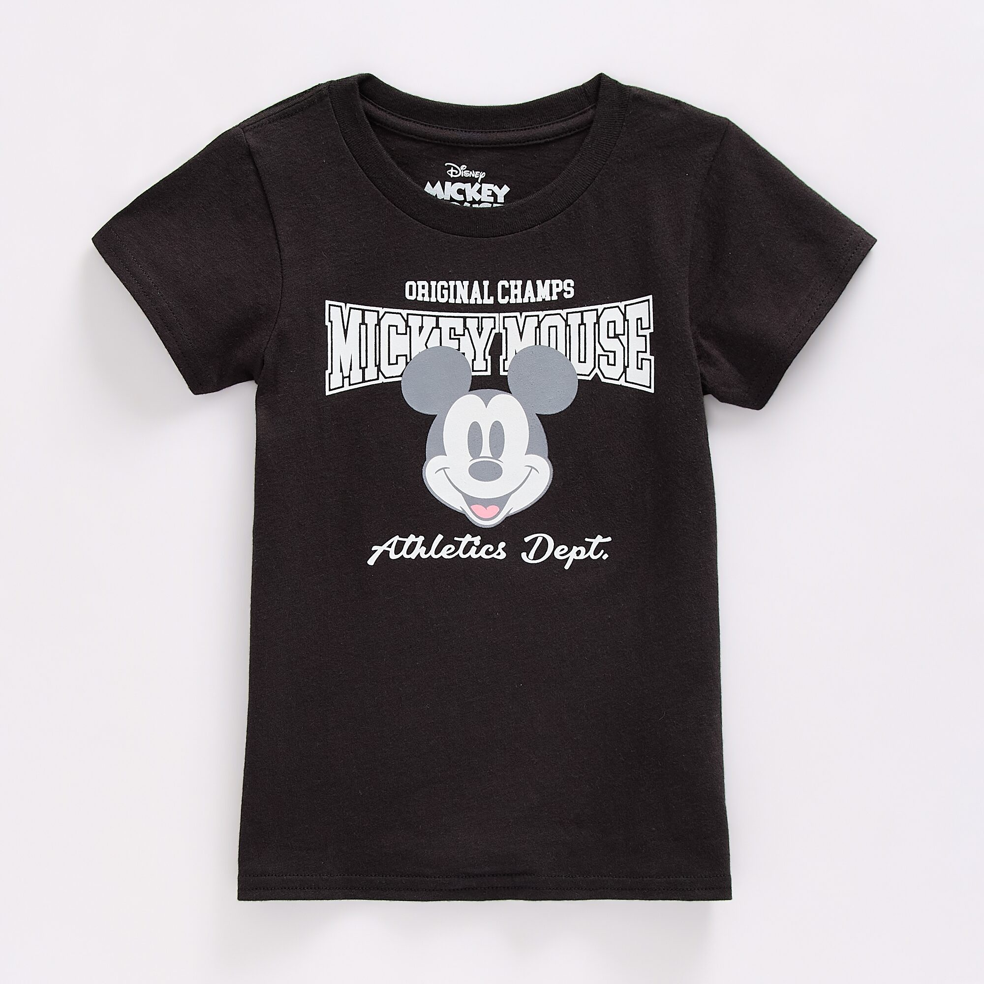 Disney Collection Boys Crew Neck Short Sleeve Regular Fit Mickey Mouse Graphic T-Shirt