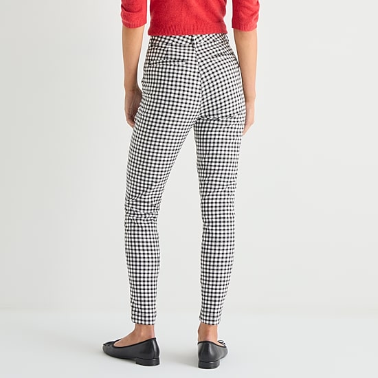 Marilyn Monroe Womens Straight High Rise Classic Fit Ankle Pant