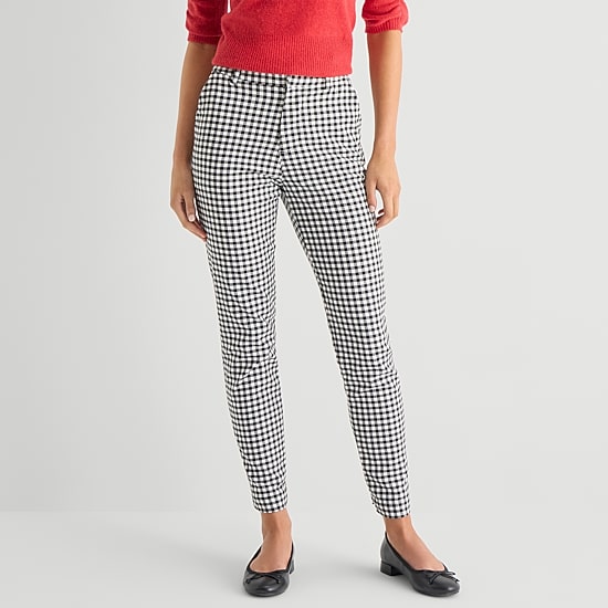 Marilyn Monroe Womens Straight High Rise Classic Fit Ankle Pant