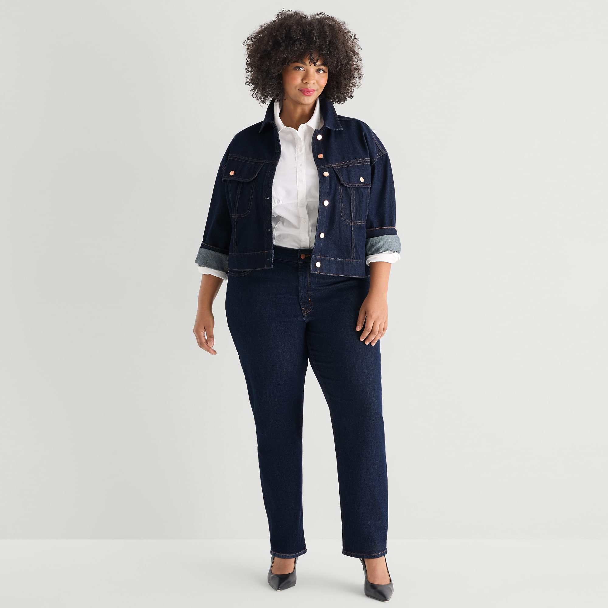 Marilyn Monroe Womens Denim Plus Jacket