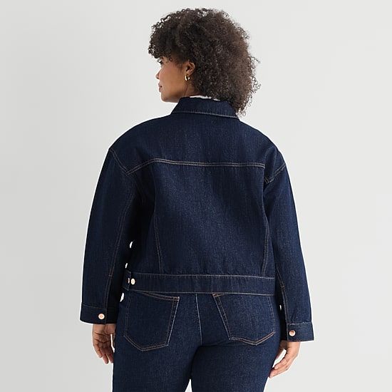 Marilyn Monroe Womens Denim Plus Jacket