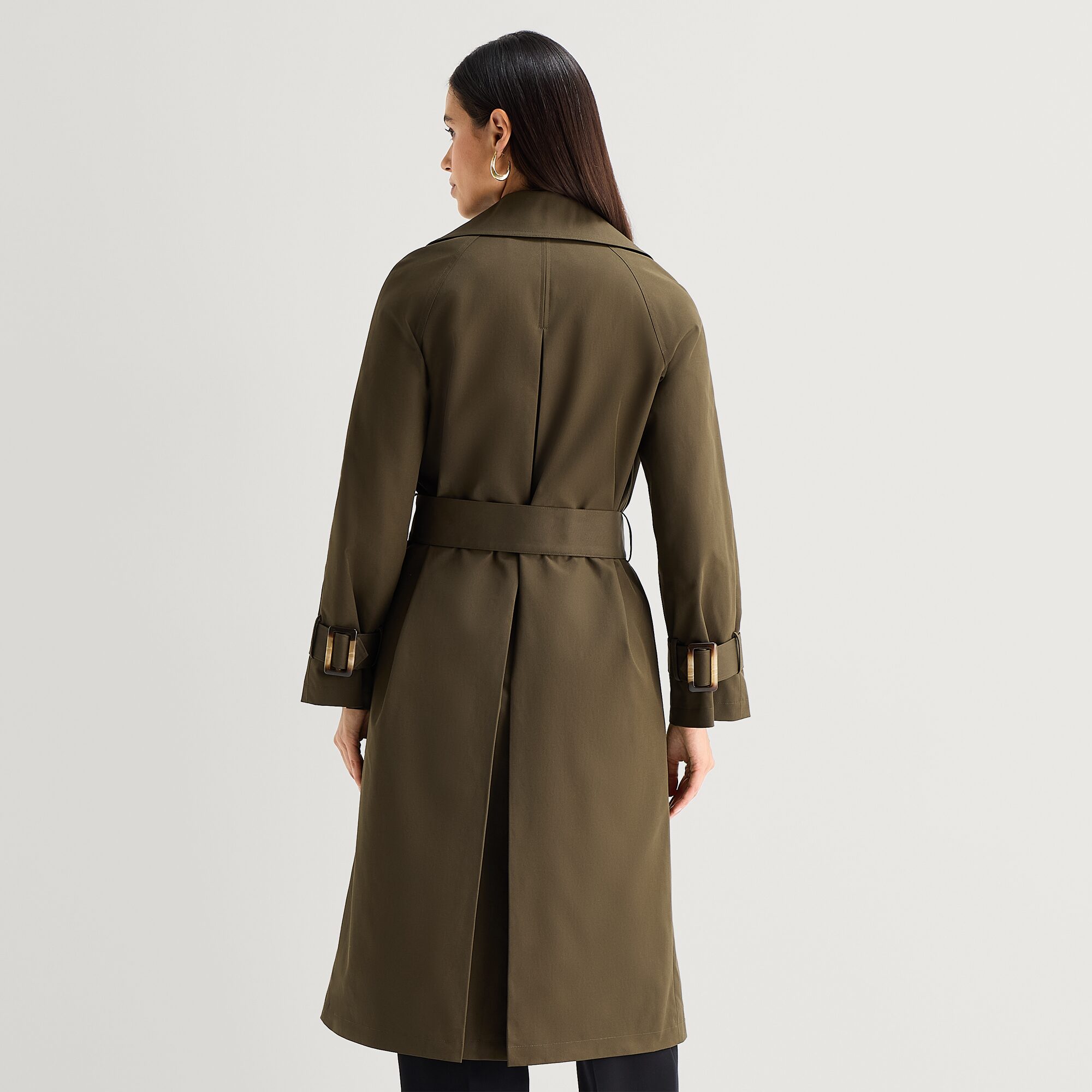 Worthington Womens Midweight Trench Coat