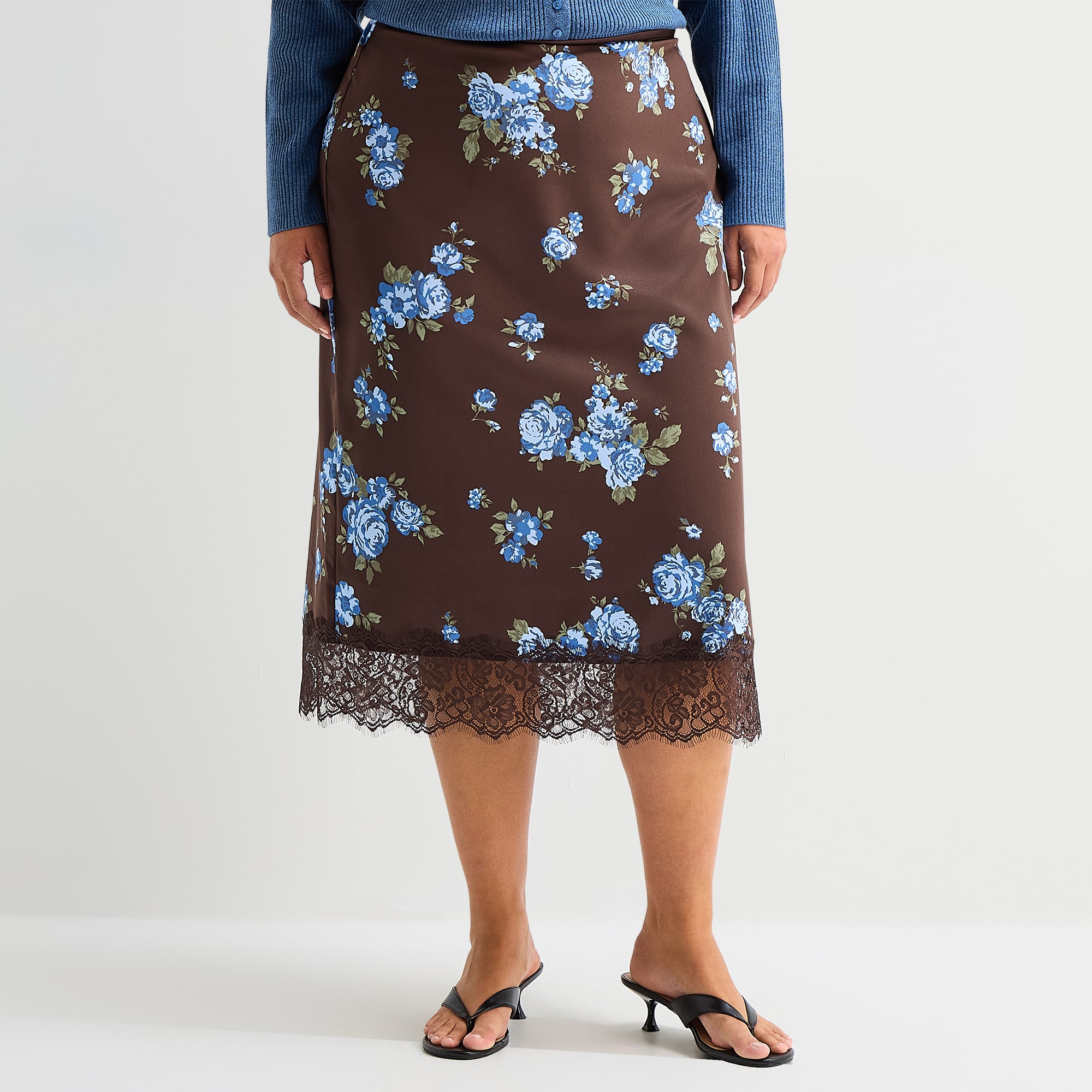 A.N.A Womens Plus Midi Pencil Skirt