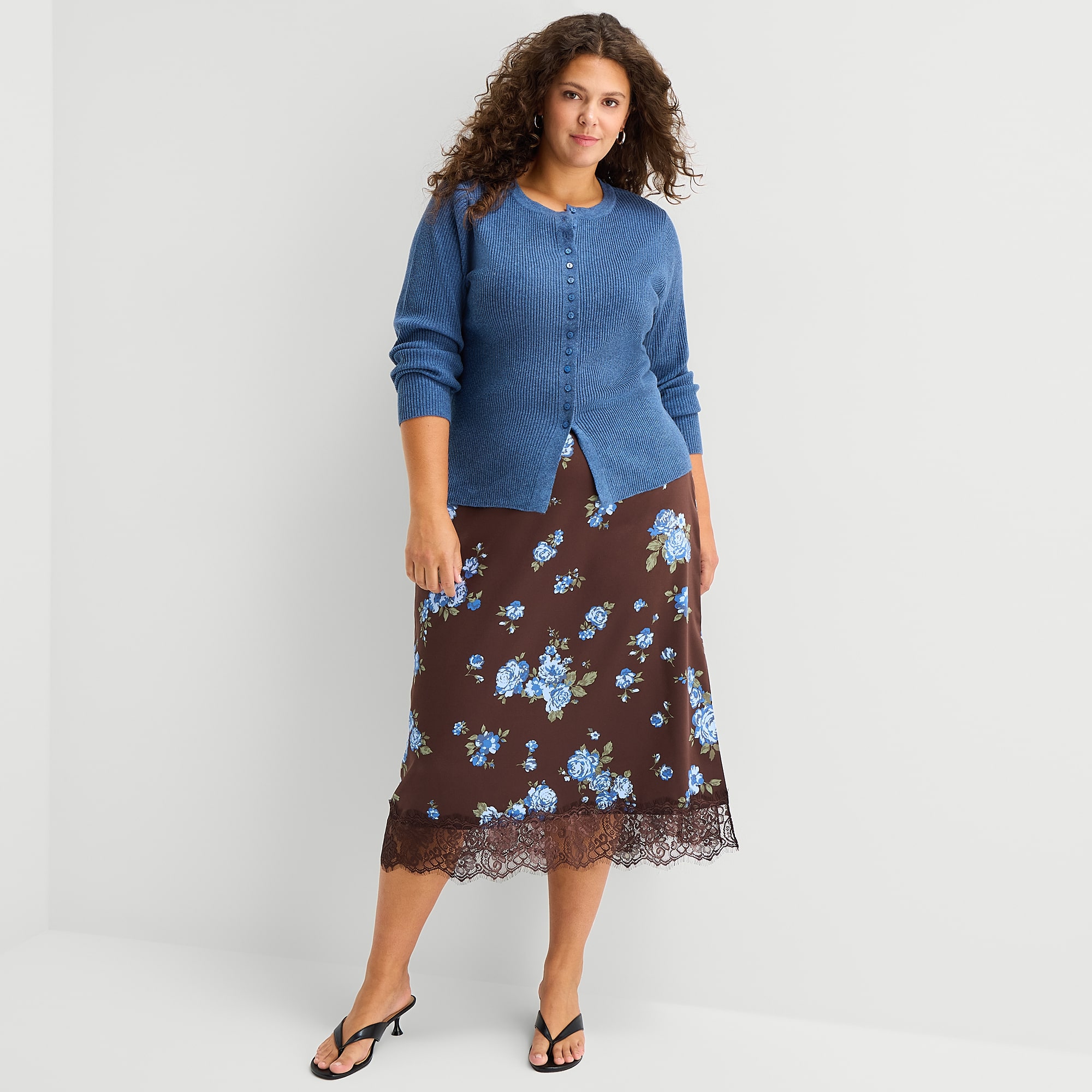 A.N.A Womens Plus Midi Pencil Skirt
