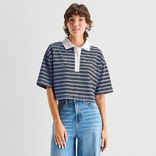 Ana Womens Short Sleeve T-shirt In Blue