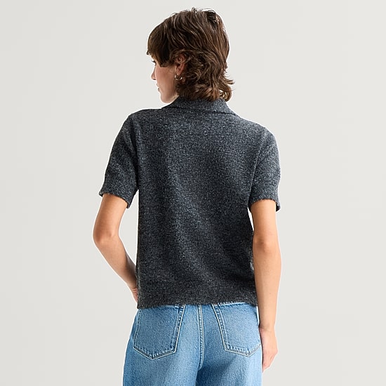 A.N.A Womens Short Sleeve Polo Sweater