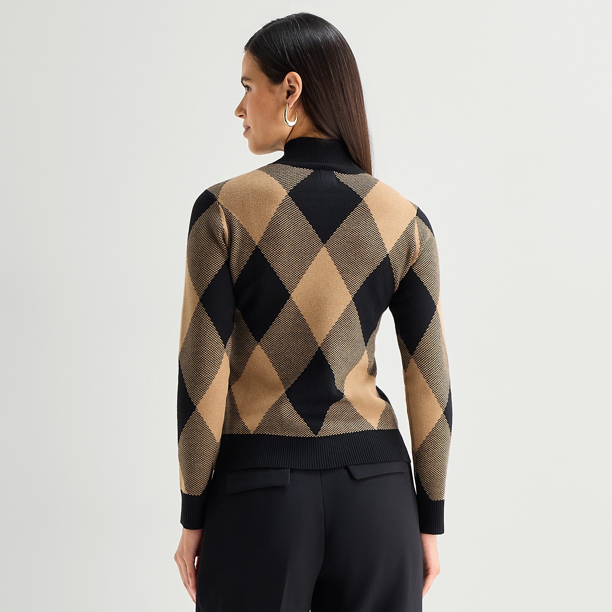 Worthington Womens Turtleneck Long Sleeve Pullover Sweater