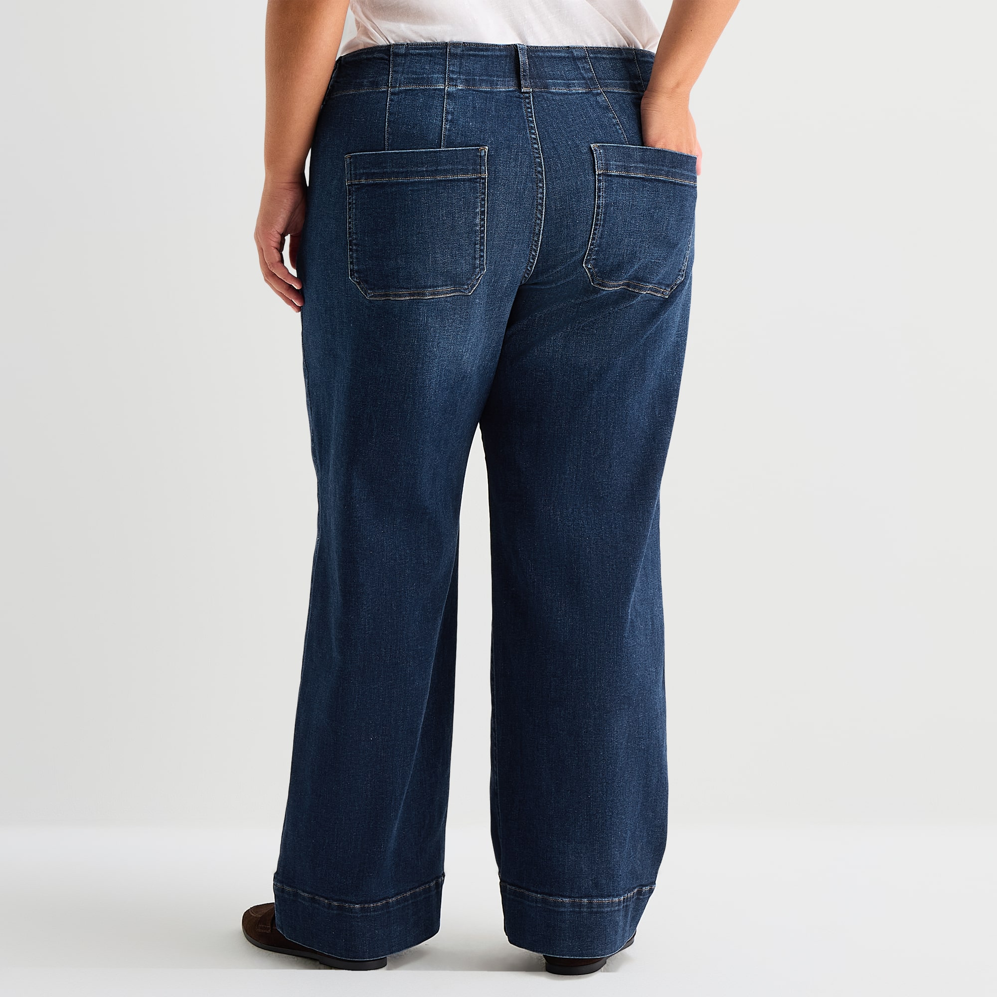 A.N.A Womens High Rise Wide Leg Jean