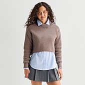 A.N.A Womens Mock Neck Long Sleeve Pullover Sweater
