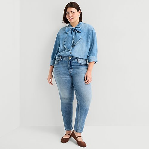 Ana Womens High Rise Skinny Fit Jean In Blue