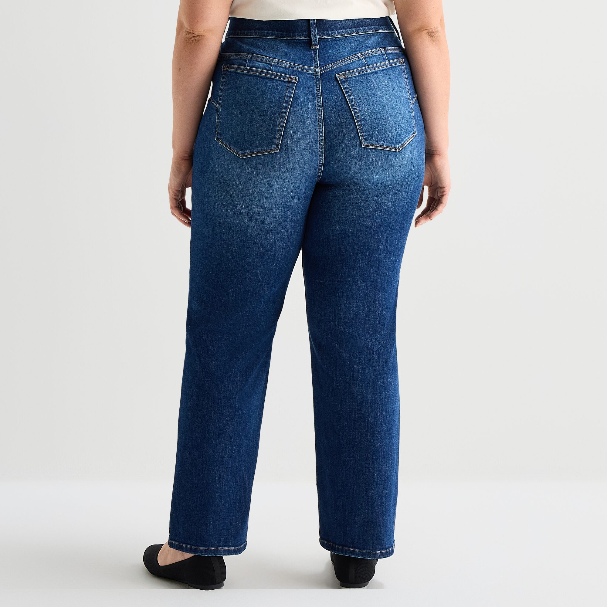 A.N.A Womens High Rise Straight Leg Jean
