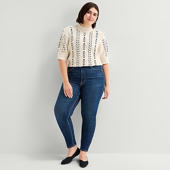 A.N.A Womens High Rise Skinny Fit Jean