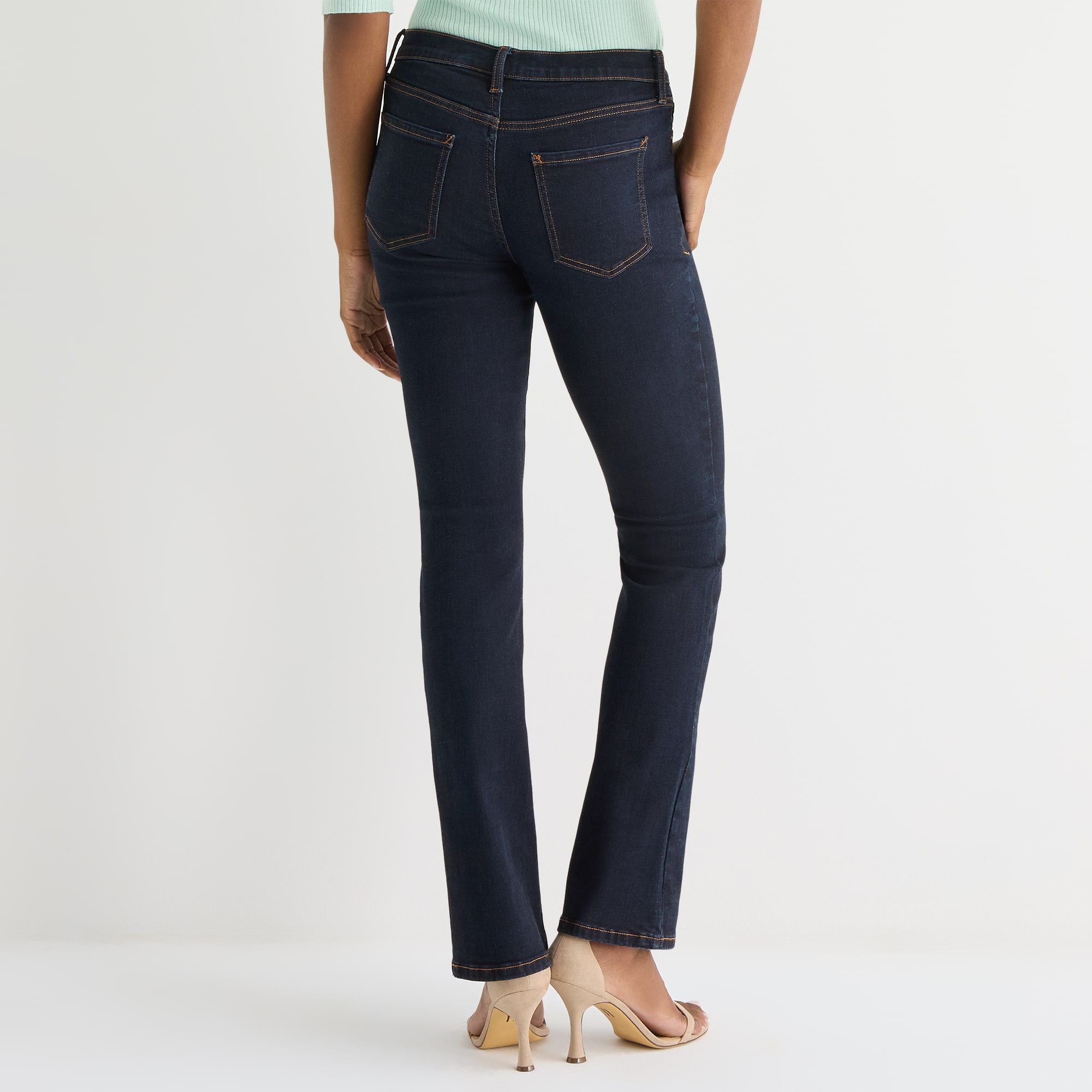 Worthington Womens High Rise Flare Leg Jean