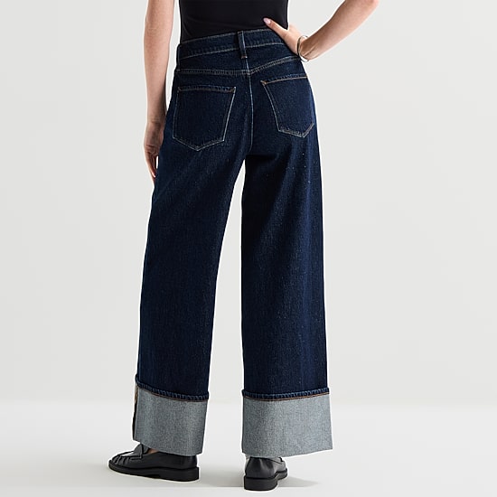 A.N.A Womens Highest Rise Wide Leg Jean