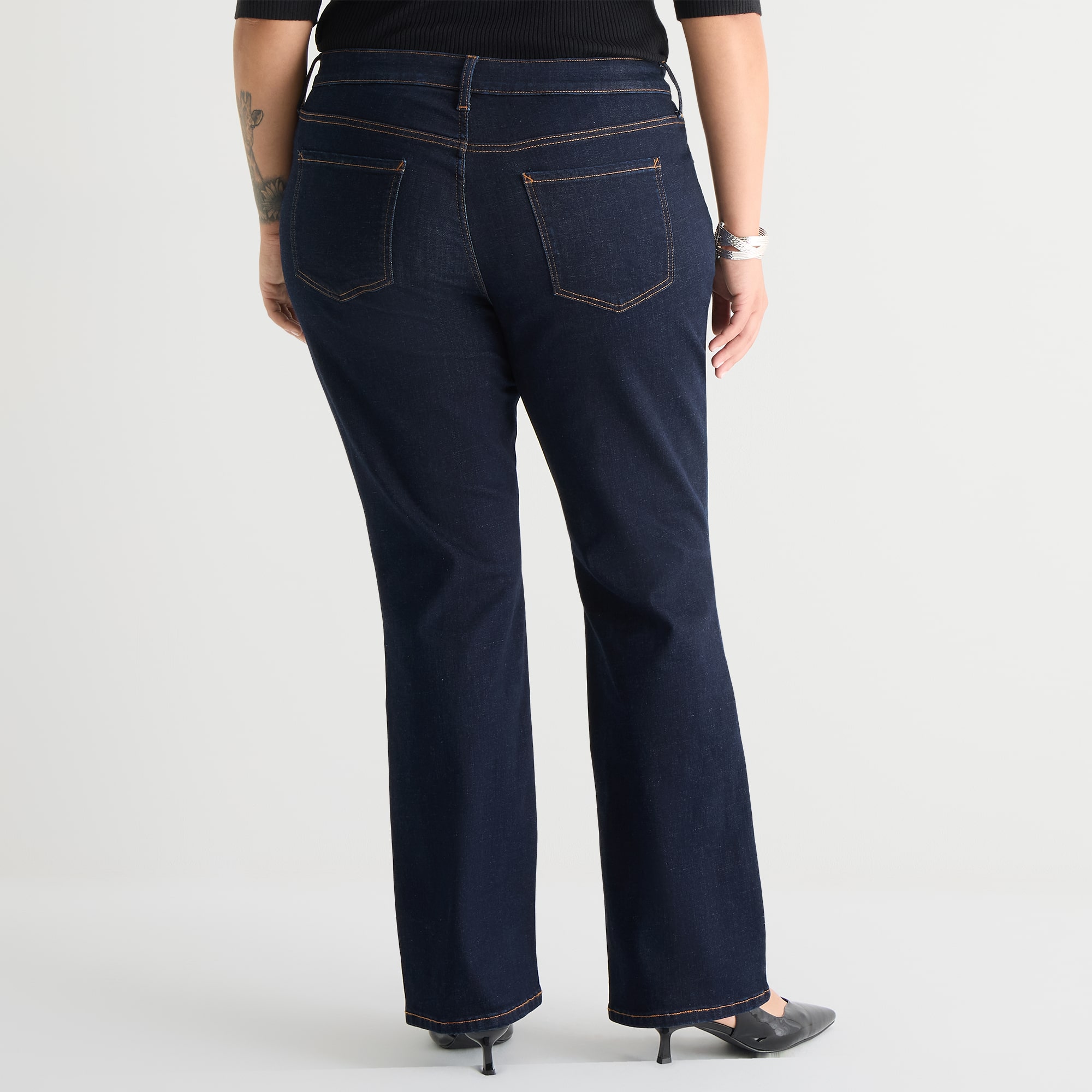 Worthington Womens Plus High Rise Skinny Fit Jean