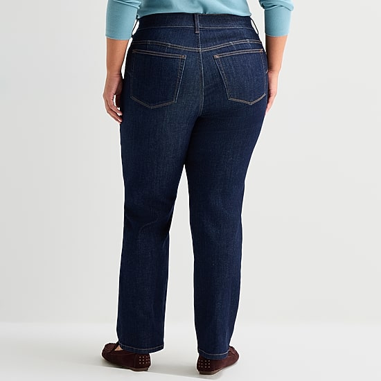 A.N.A Womens High Rise Straight Leg Jean