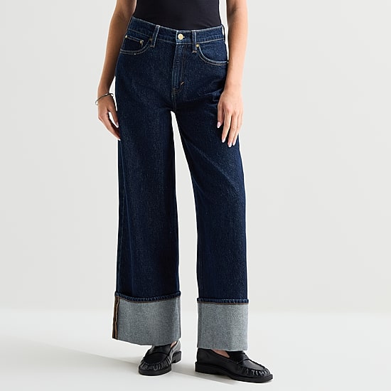 A.N.A Womens Highest Rise Wide Leg Jean