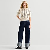 A.N.A Womens Highest Rise Wide Leg Jean